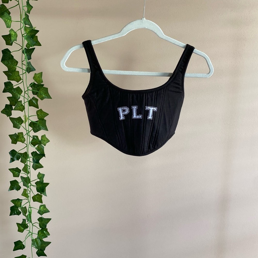 PrettyLittleThing Logo Corset Top